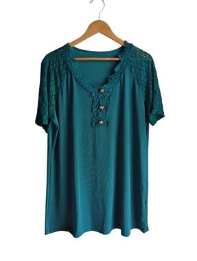 Green Mesh Blouse L/XL